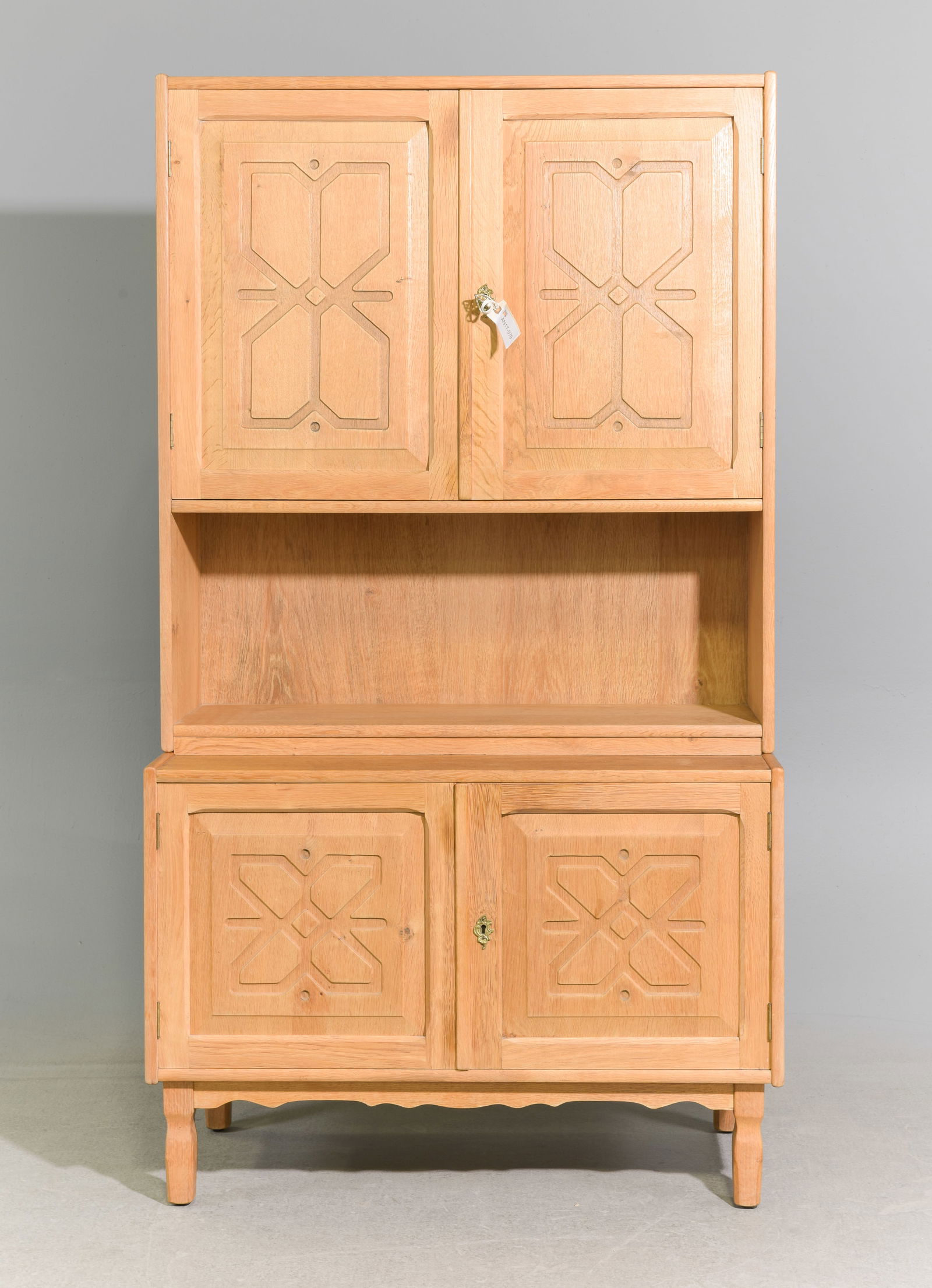 Danish Oak Cupboard / Wall Unit (1 of 7)