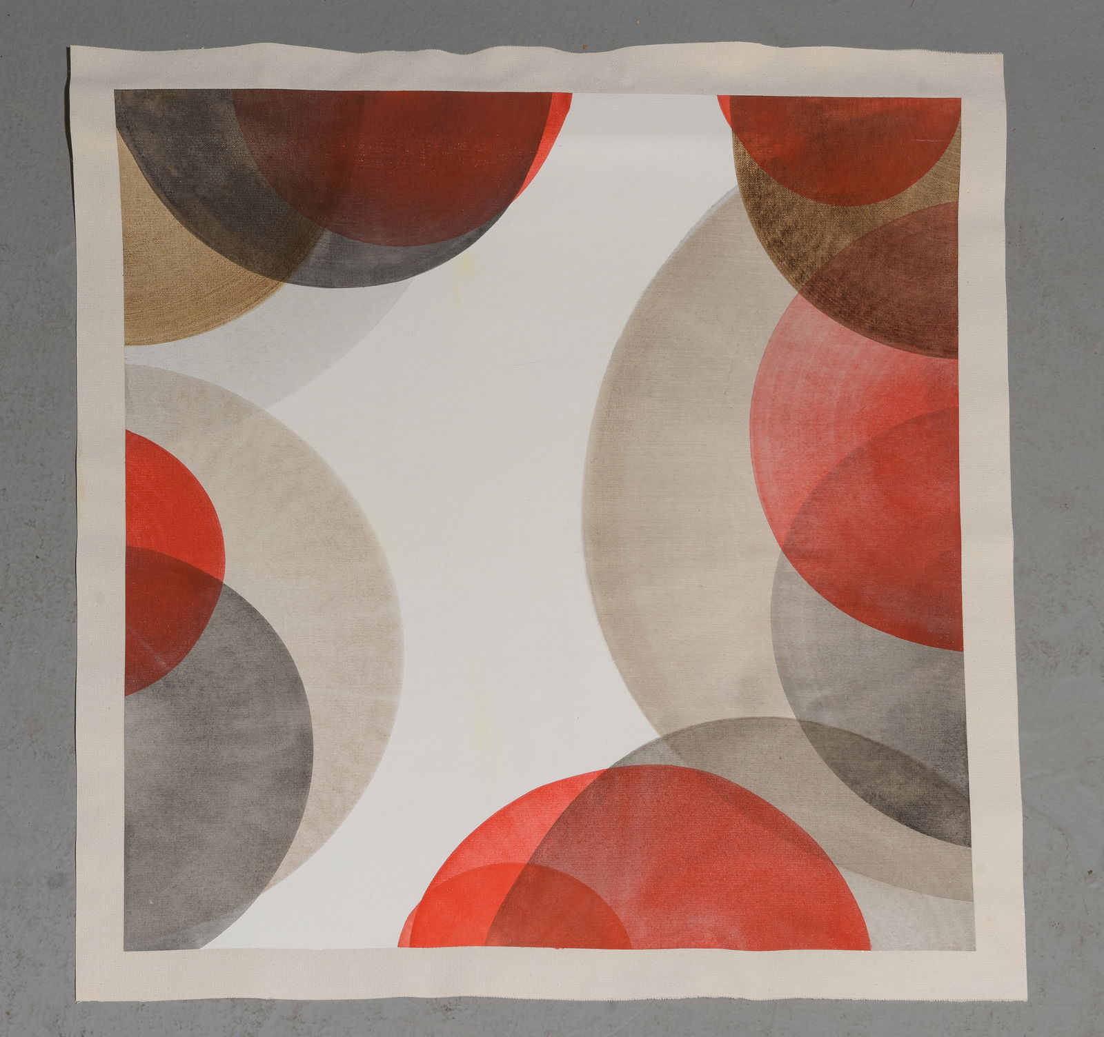 Oil On Linen Canvas By Nathalie Lesage - Signed #1: Oil / Acrylic On Acrylic On Linen Canvas By Nathalie Lesage - 32.5 in tall x 31.5 x .5 Nathalie is a French artist born in 1966. Her lineage is full of artist from a sculptor uncle to a cabinet