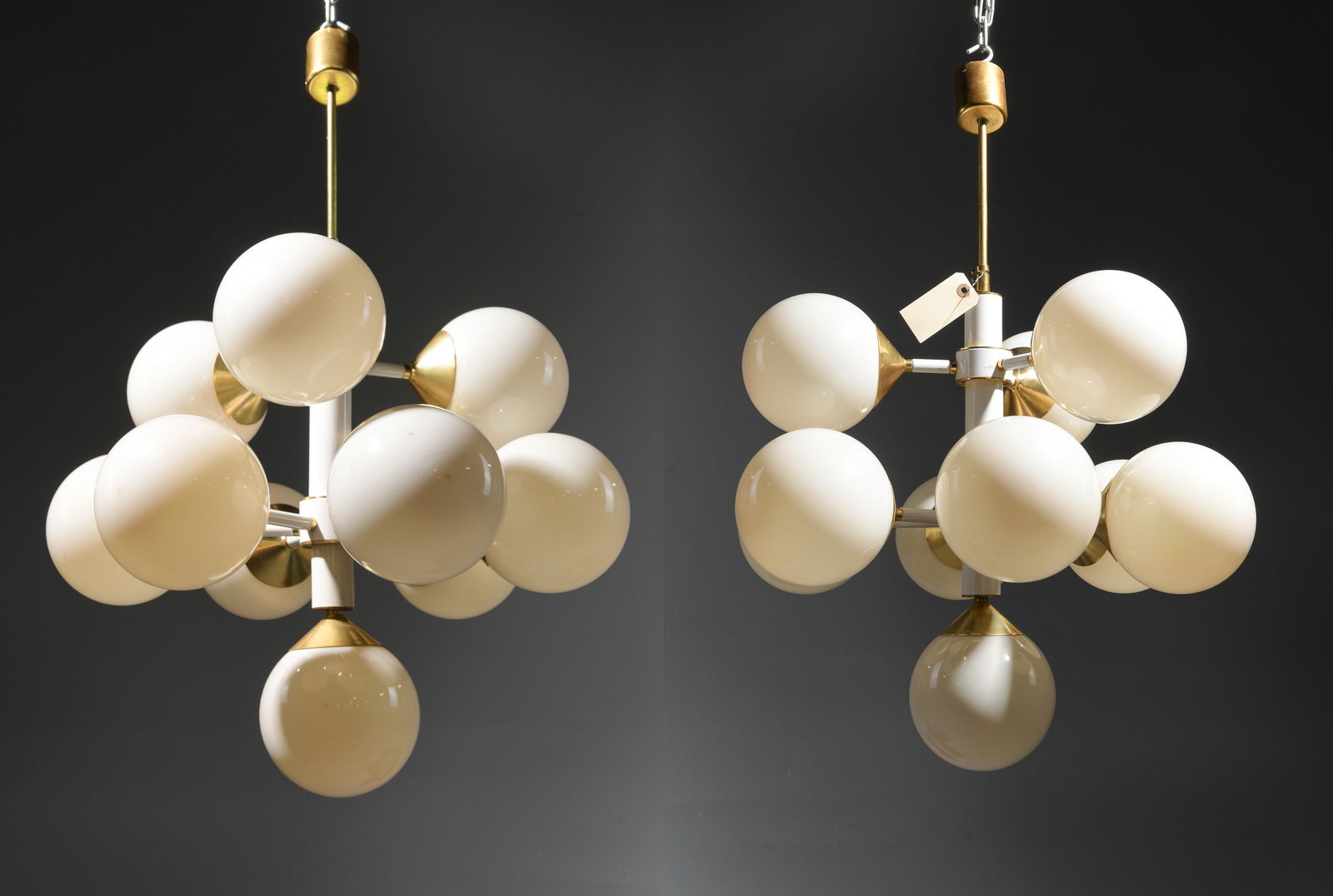 2 Szarvasi Style Sputnik Chandeliers #1: 2 Szarvasi Style Space Age Sputnik Chandeliers - 30 in tall x 23 inch diameter each