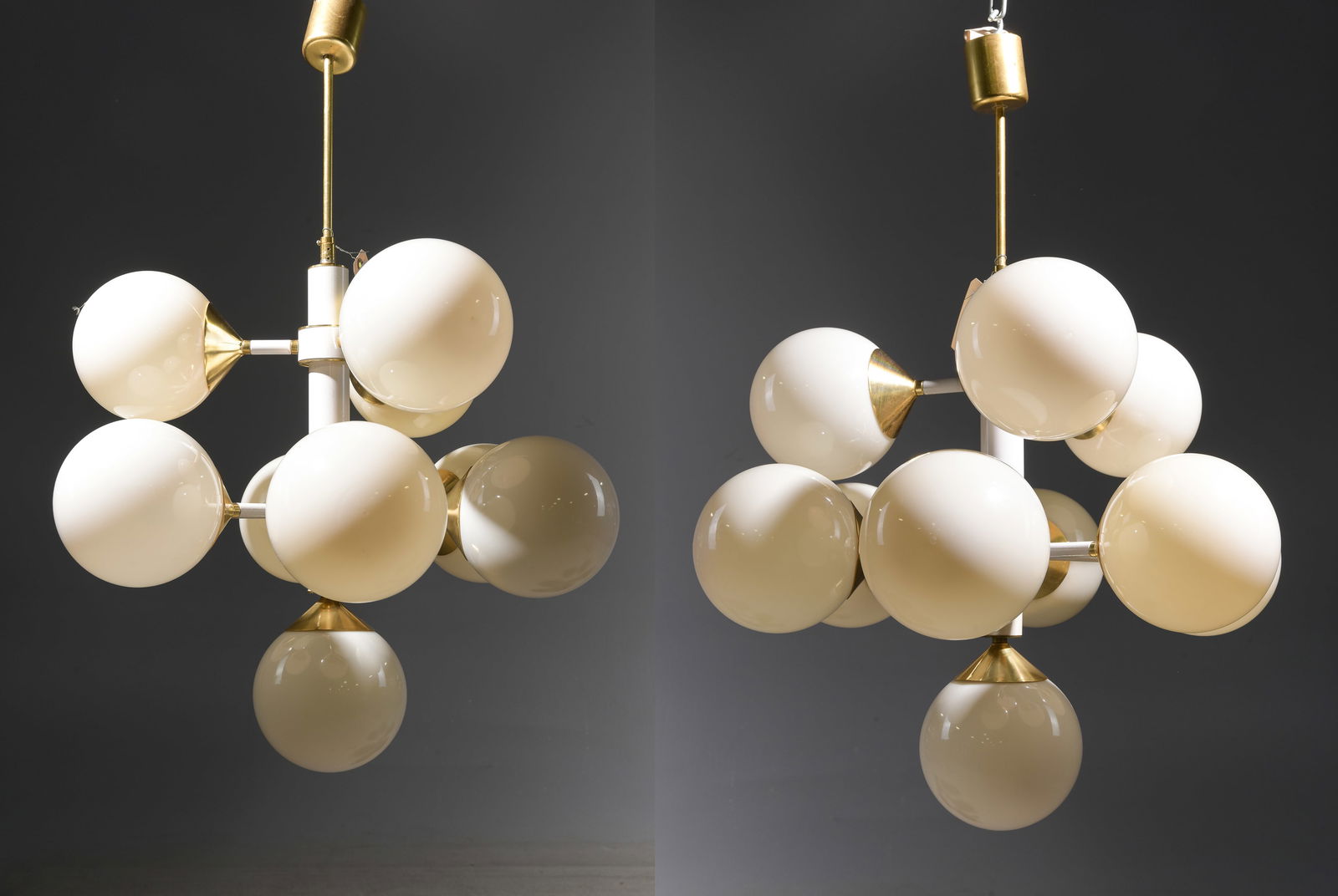 2 Szarvasi Style Sputnik Chandeliers #2: 2 Szarvasi Style Space Age Sputnik Chandeliers - 30 in tall x 23 inch diameter each