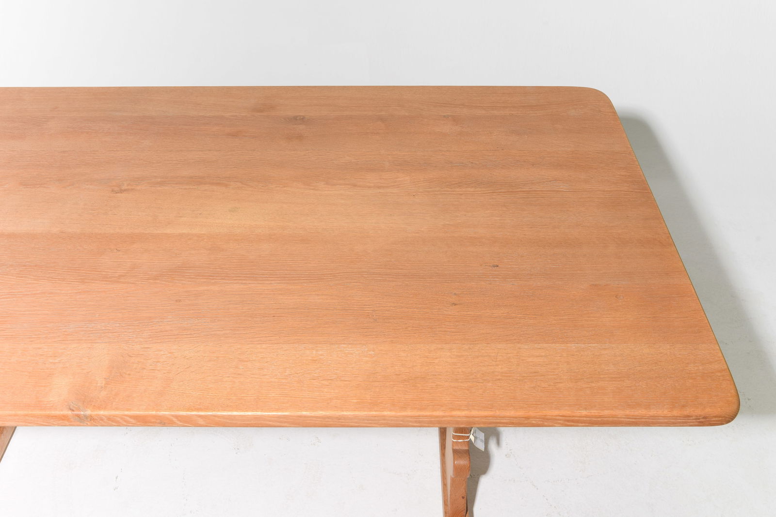 Danish Oak Trestle Base Dining Table - 3