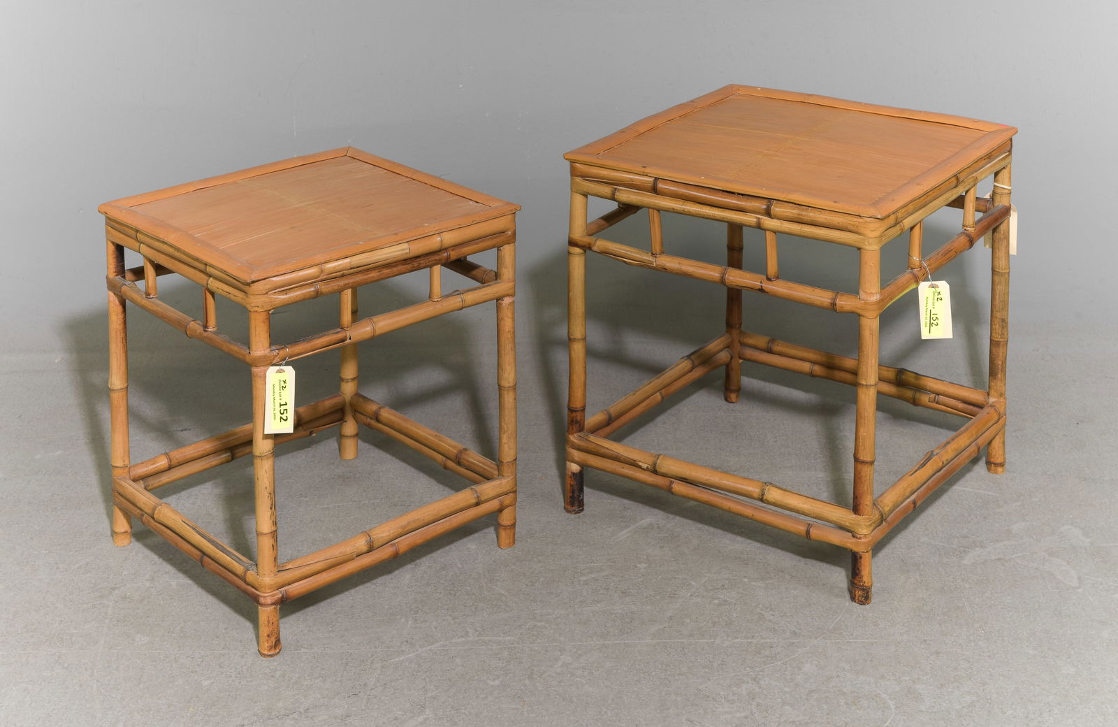2 Swedish Bamboo Side / Occasional Tables (1 of 4)