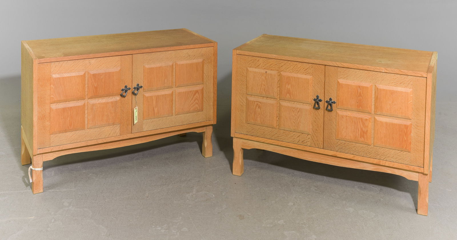Danish Oak Pair of Record / Occasional Cabinets (1 of 5)