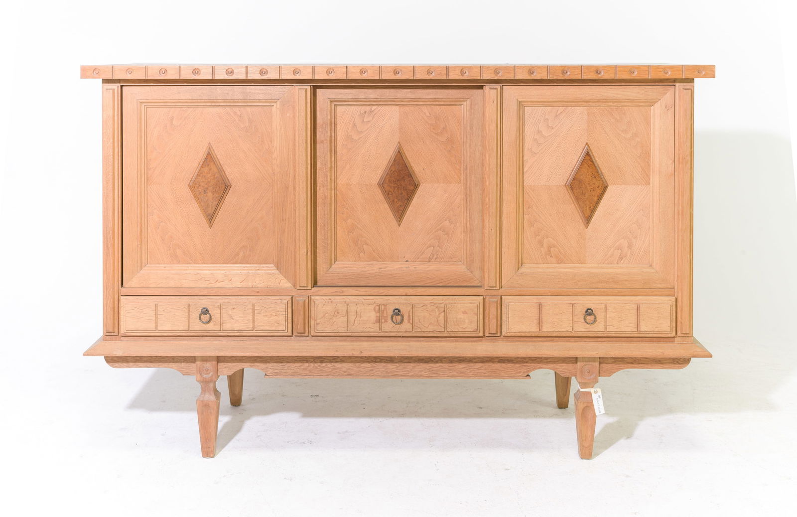 Danish Oak Sliding Door Cocktail Cabinet (1 of 7)