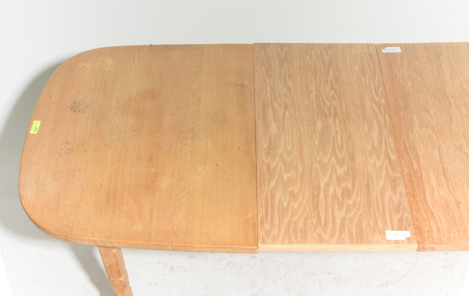 Danish Oak Oval Table with 2 Insertable Leaves - 3