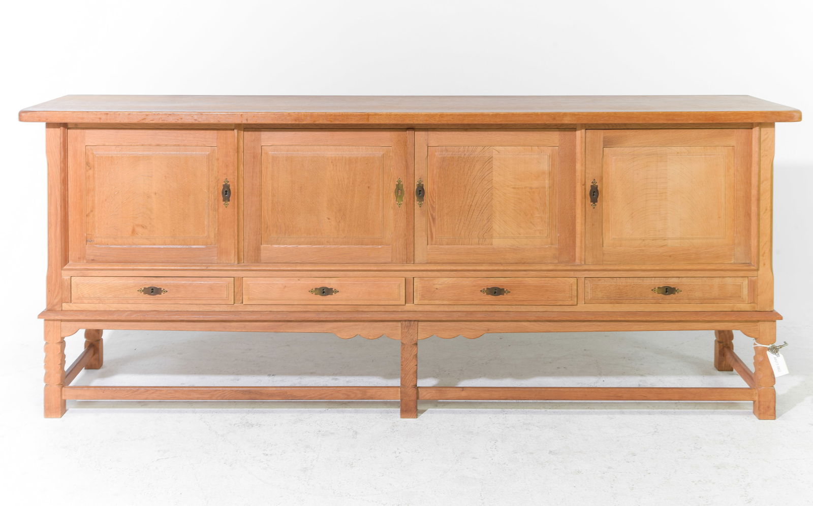 Danish Oak Four Door Sideboard / Credenza #1 (1 of 3)
