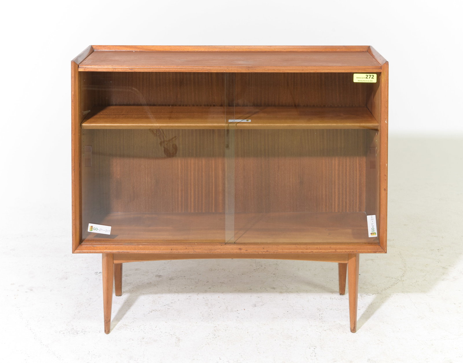 Mid Century Modern Sliding Glass Door Bookcase (1 of 3)