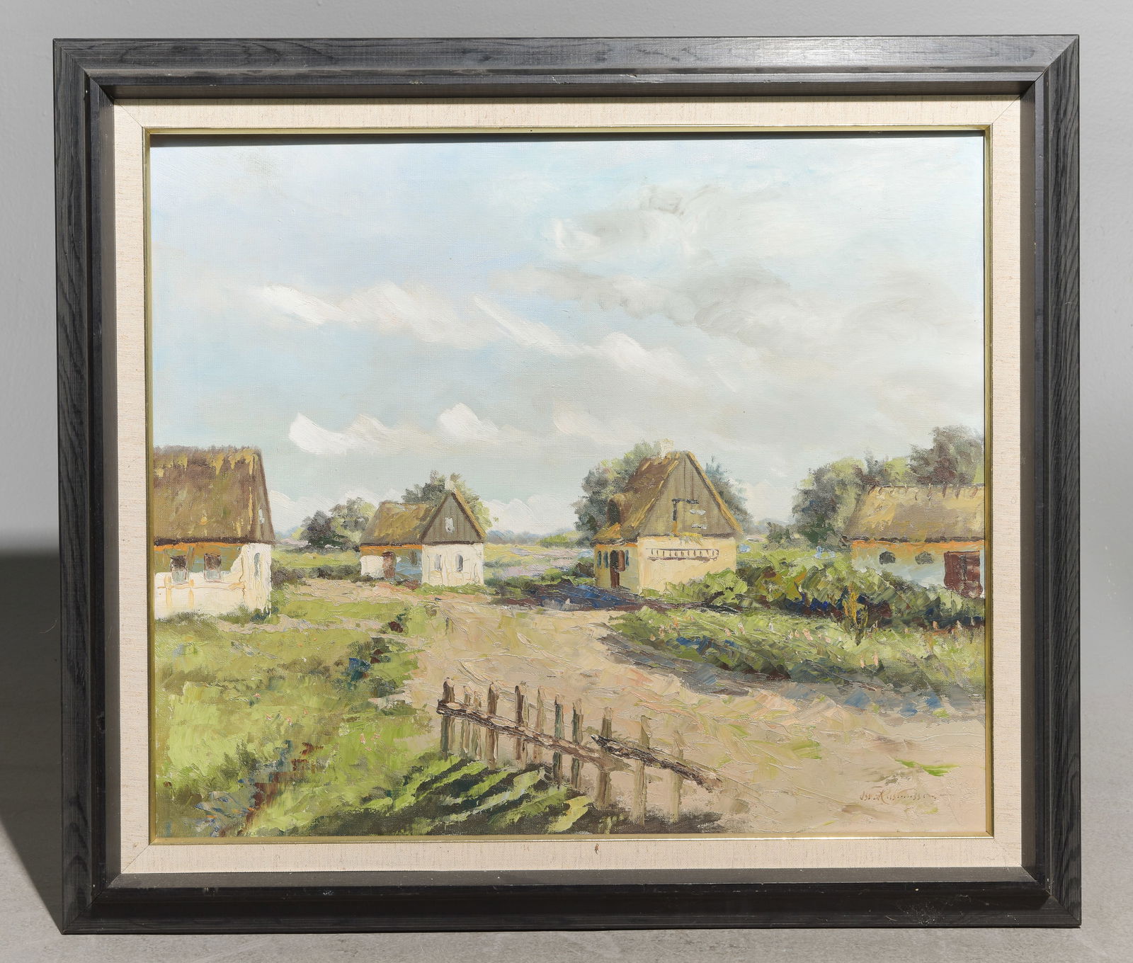 Framed Acrylic on Canvas Floral Still Life (1 of 2)