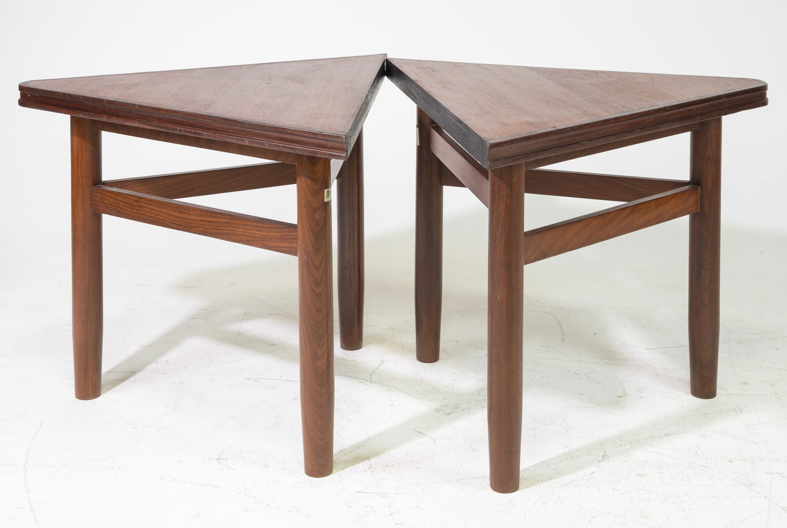 Two Mid Century Modern Triangular Tables - 3