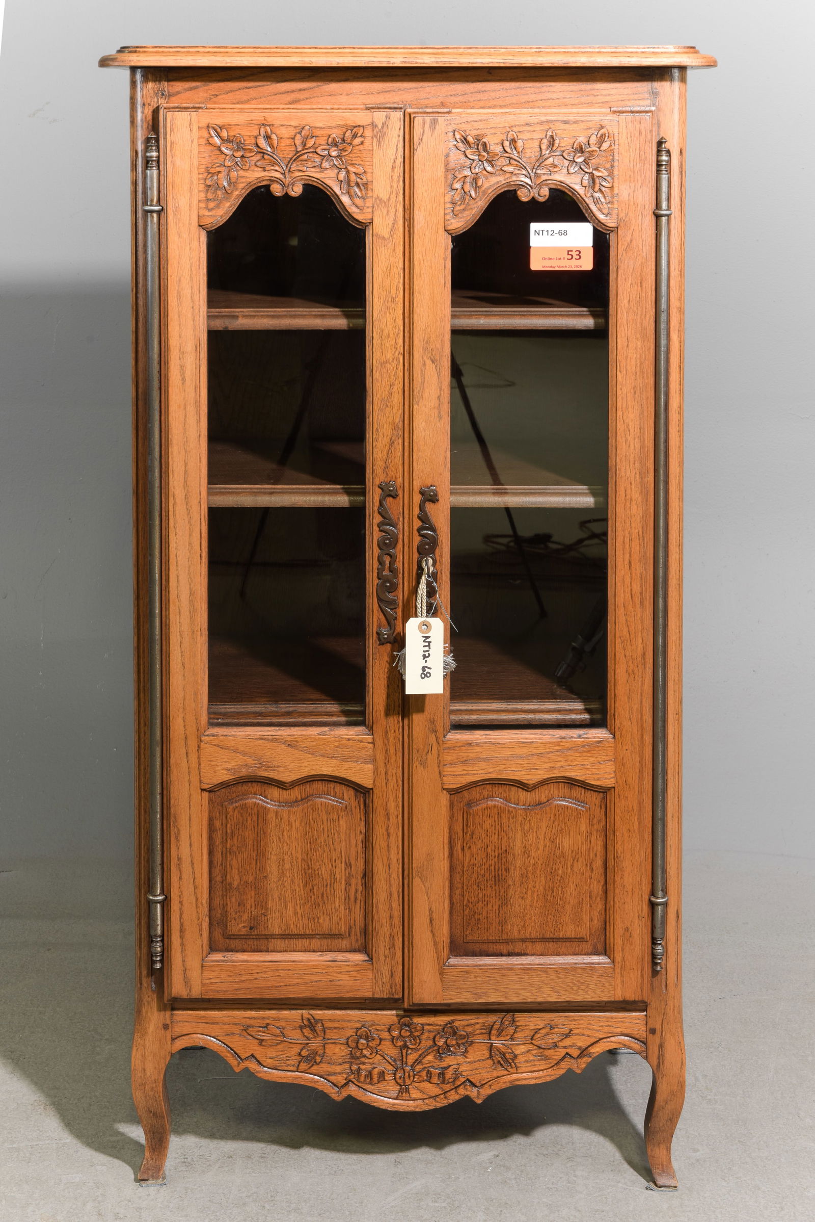 Louis XV Style Double Door Hall Cabinet (1 of 6)
