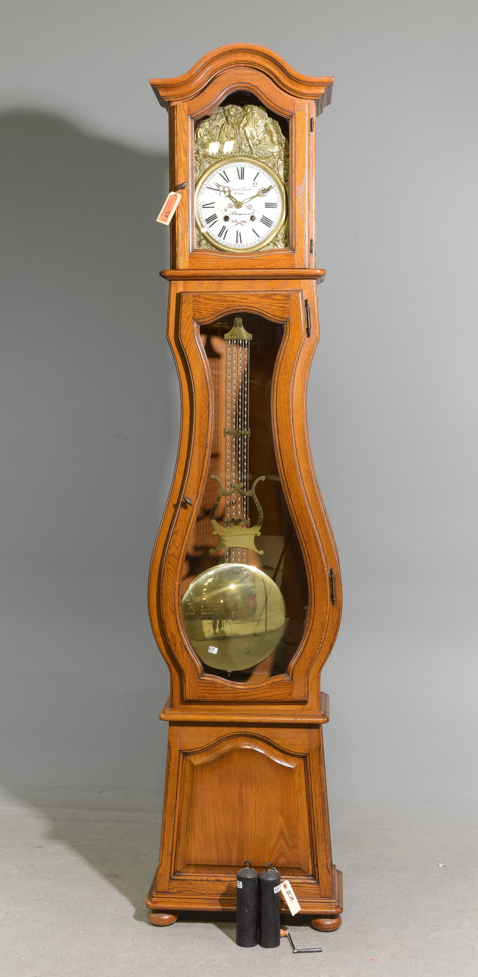 French Oak Longcase / Grandfather Clock (1 of 5)