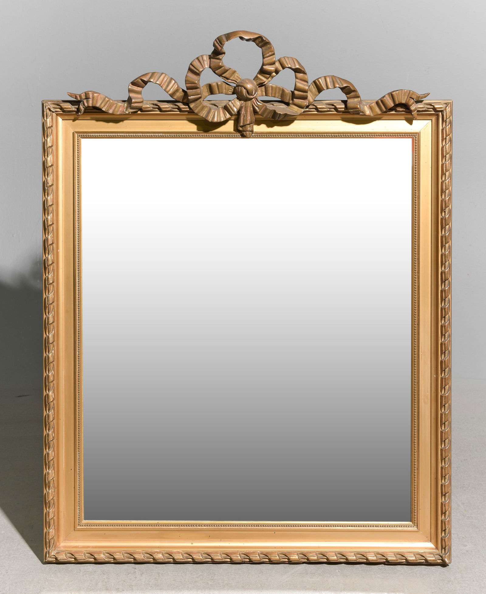 Louis XV Style Gold Mirror with Ribbon Detailing (1 of 4)