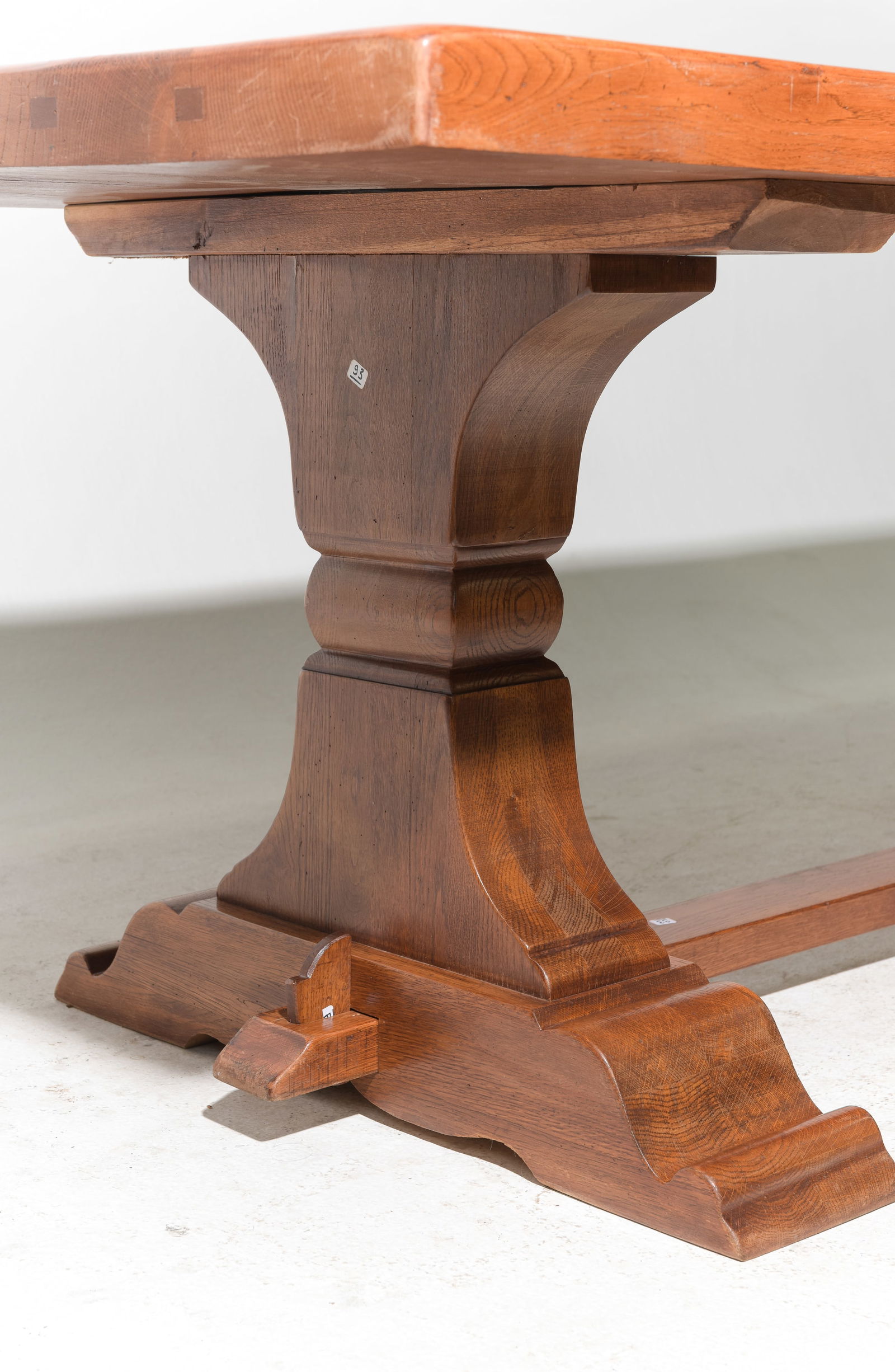 French Solid Oak Farmhouse Table - 4