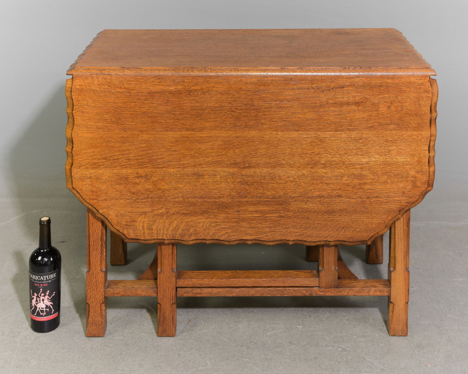 British Oak Drop Leaf Gateleg Table (1 of 3)