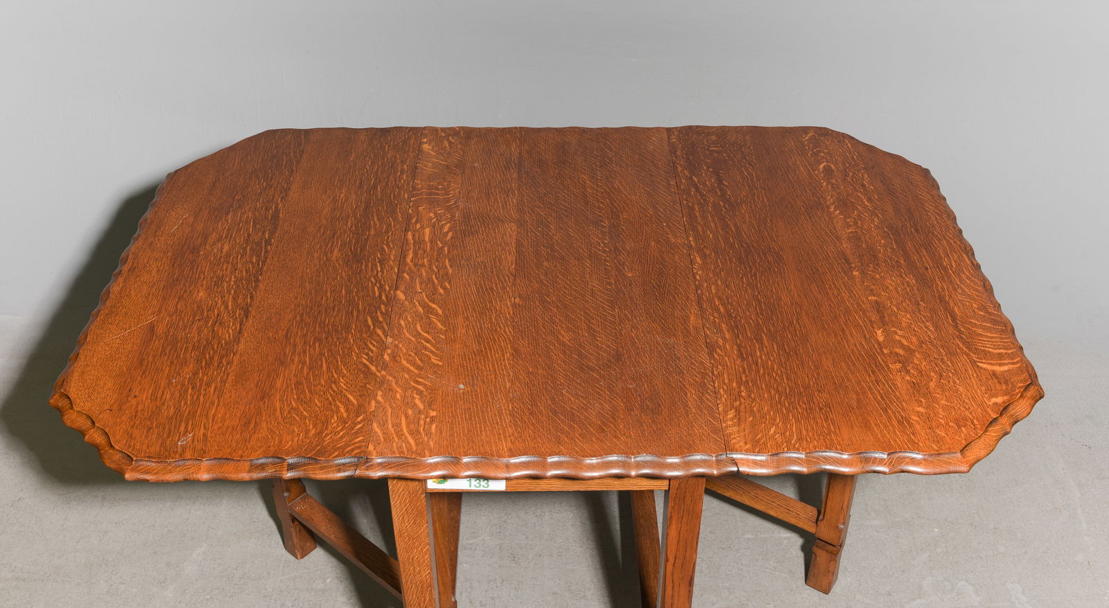 British Oak Drop Leaf Gateleg Table - 3