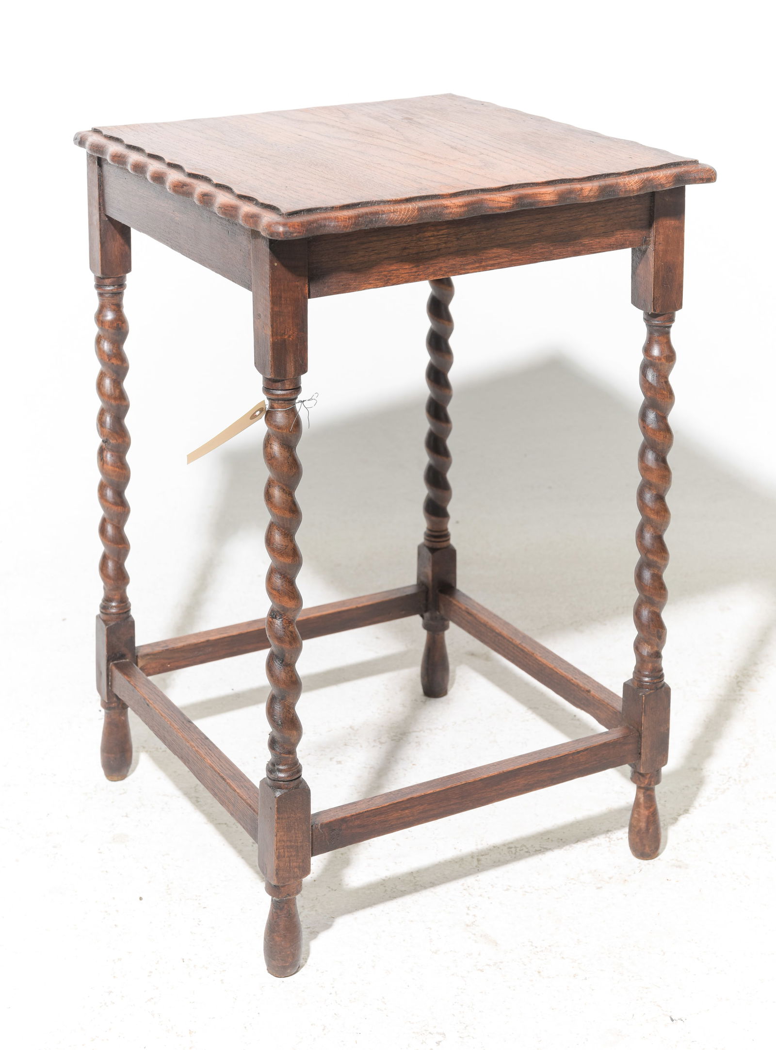 British Oak Barley Twist Lamp Table #2 (1 of 2)