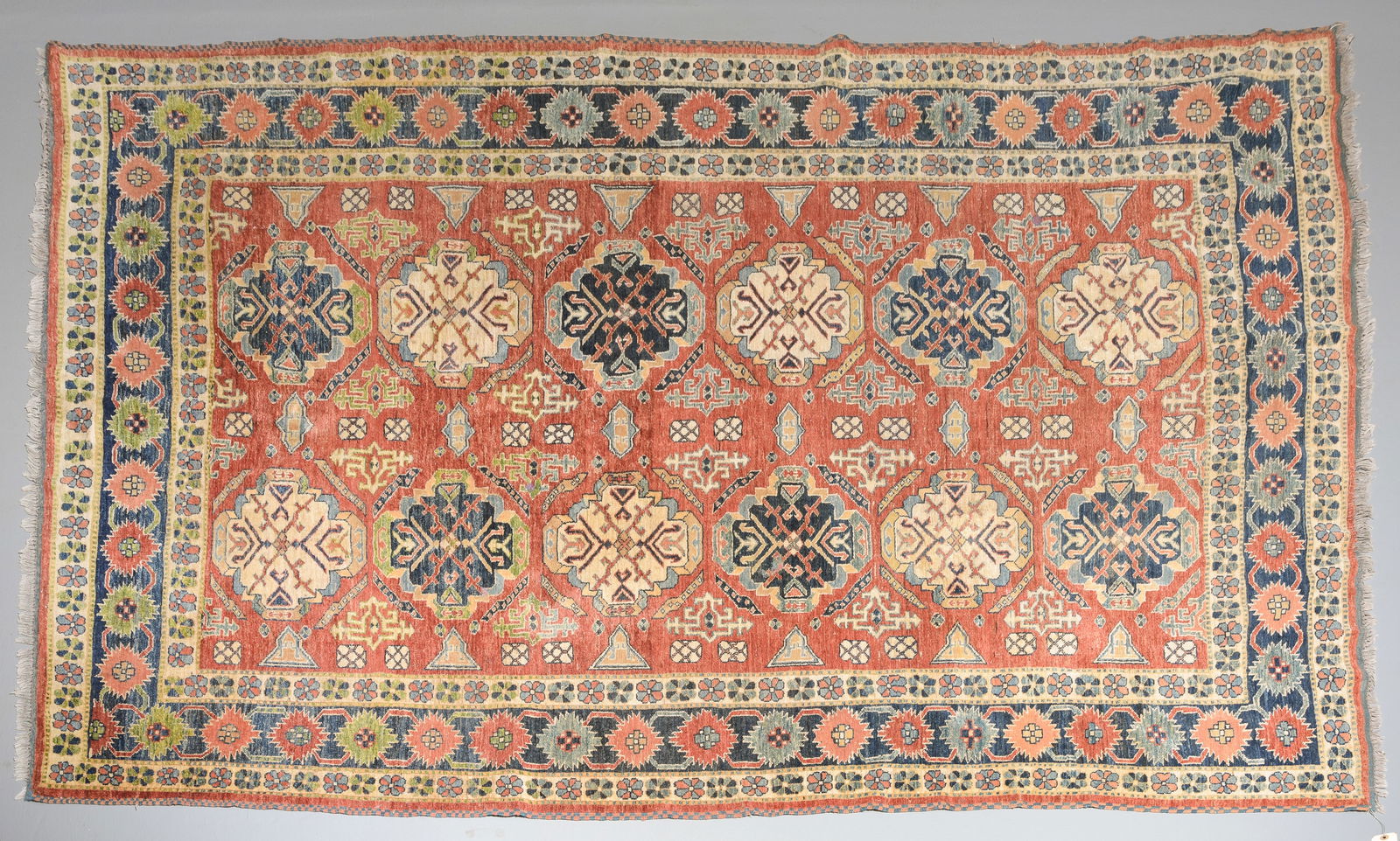 Hand Knotted Kazakh Rug - 8'7 x 6'6 (1 of 4)