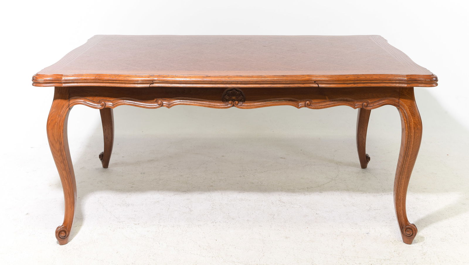 Louis XV Style Oak Draw Leaf Dining Table (1 of 4)