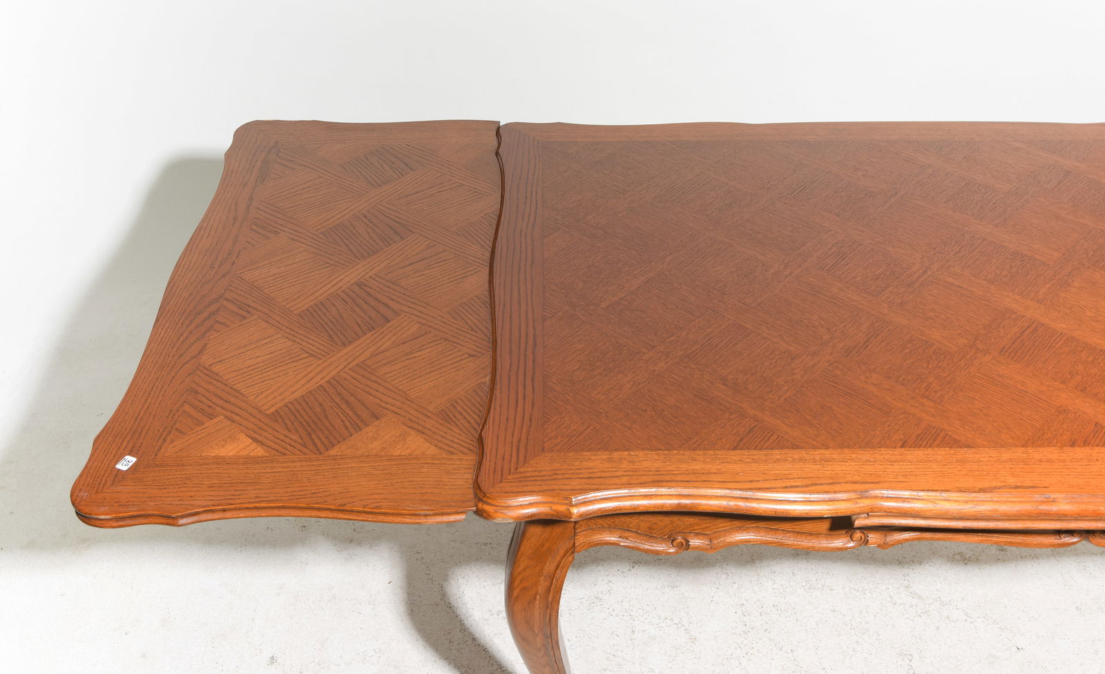 Louis XV Style Oak Draw Leaf Dining Table - 3