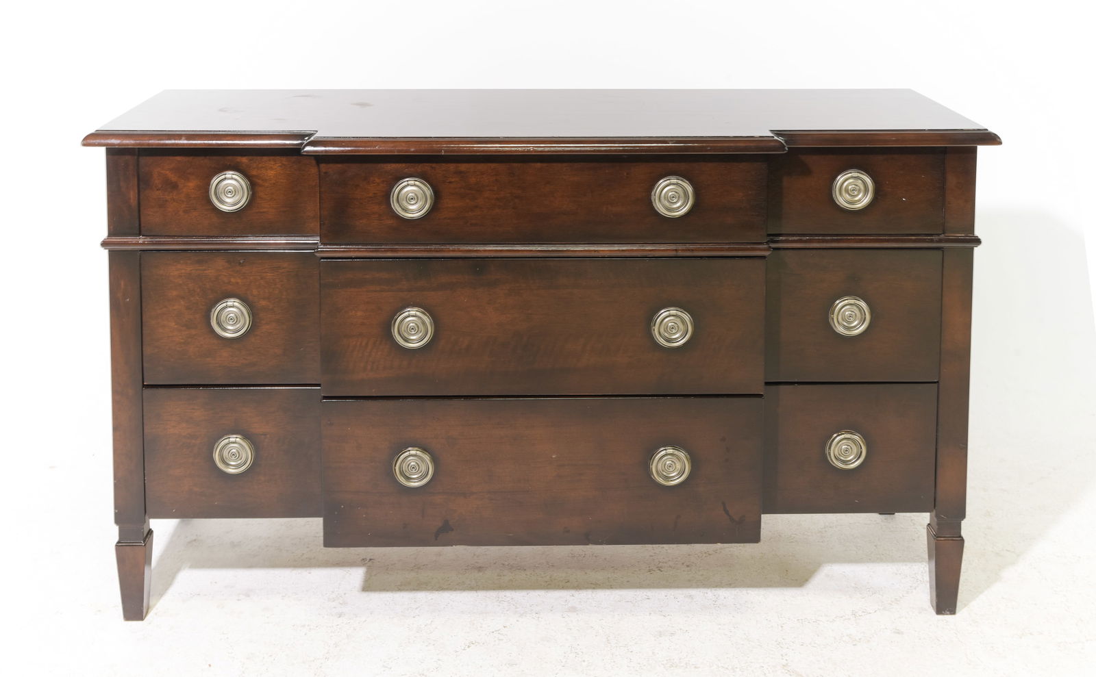 Milling Road Mahogany Three Drawer Credenza (1 of 4)