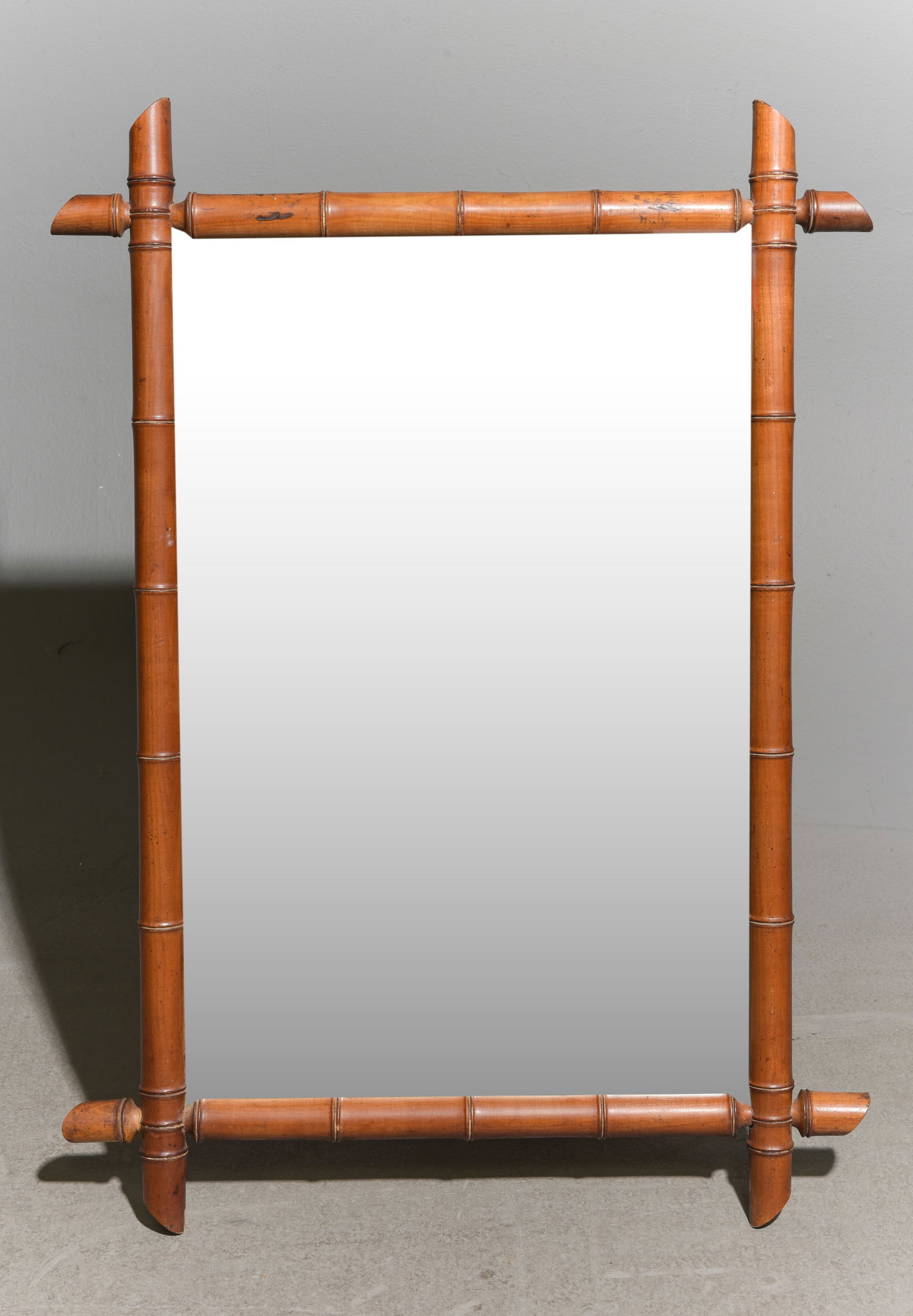 Faux Bamboo Framed Mirror: Faux Bamboo Framed Mirror - 36 in tall x 26 x 2