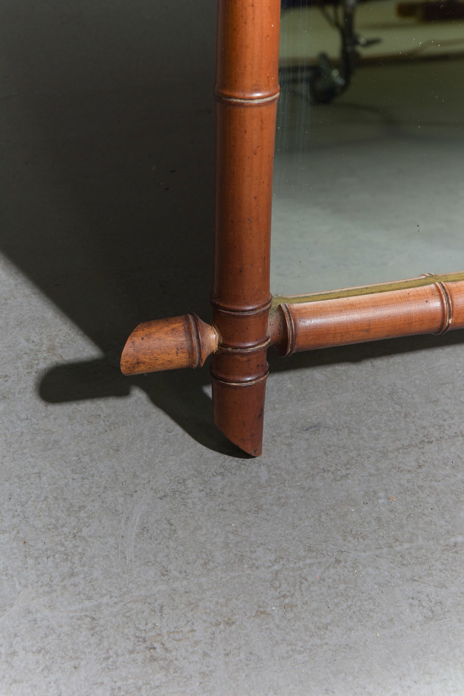 Faux Bamboo Framed Mirror - 3