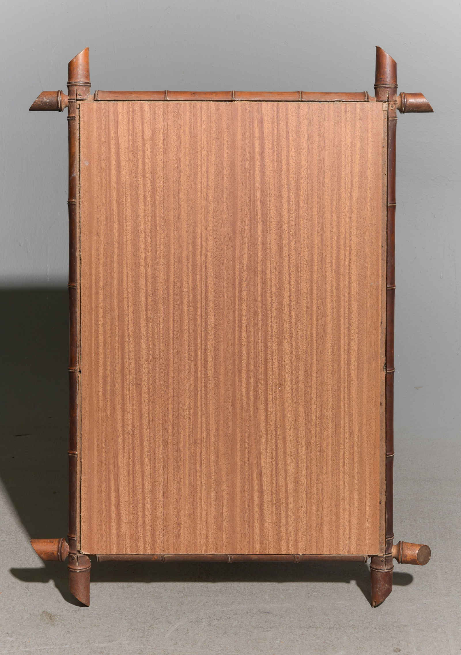 Faux Bamboo Framed Mirror - 4