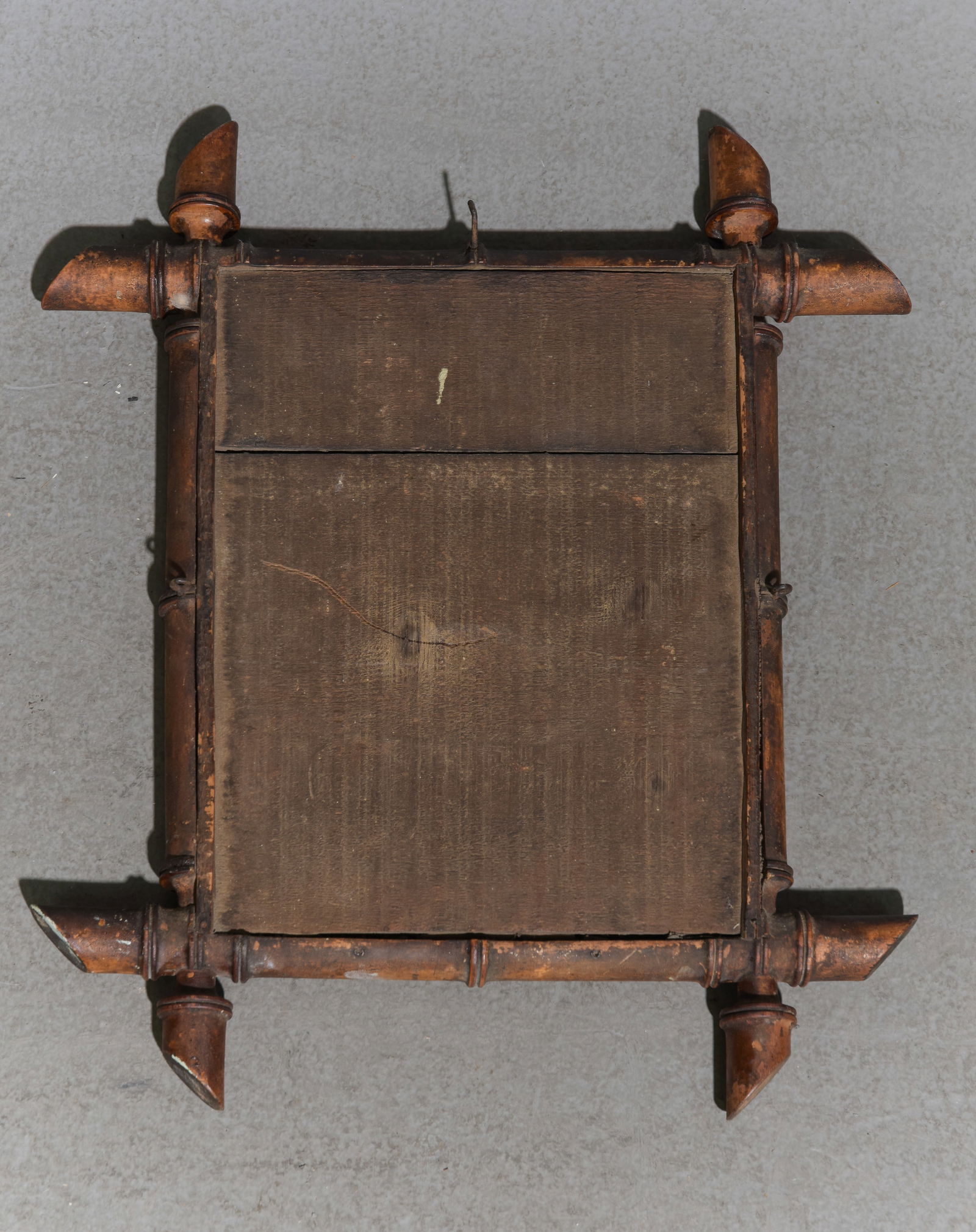 Faux Bamboo Small Framed Mirror - 3