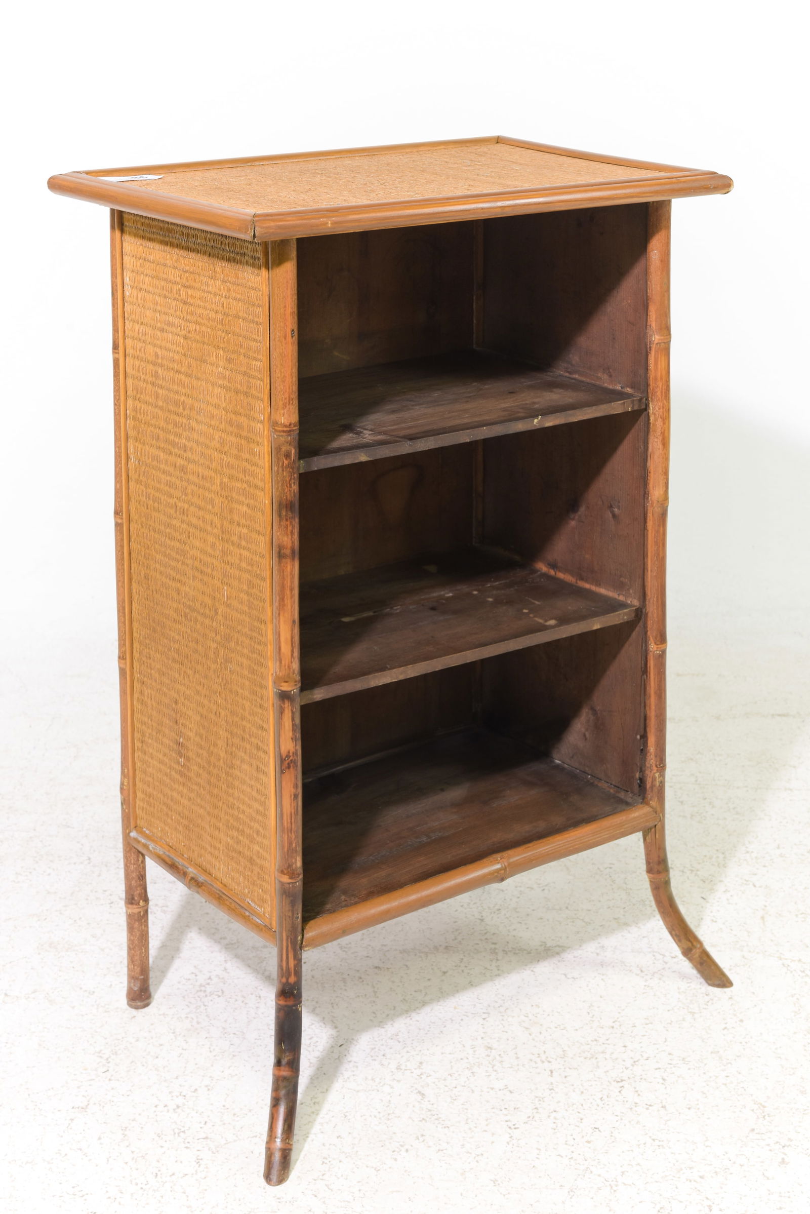 Bamboo & Ratan Open Bookshelf #2: Bamboo & Ratan Open Bookshelf - 36 in tall x 24 x 15