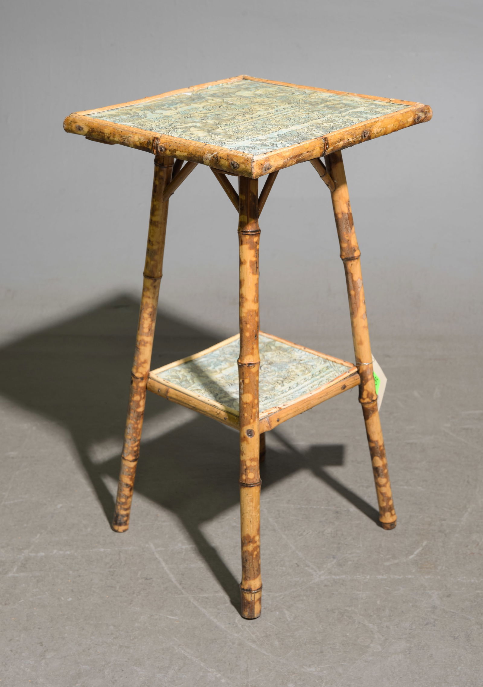 Bamboo Two Tier Plant Stand / Side Table - 4