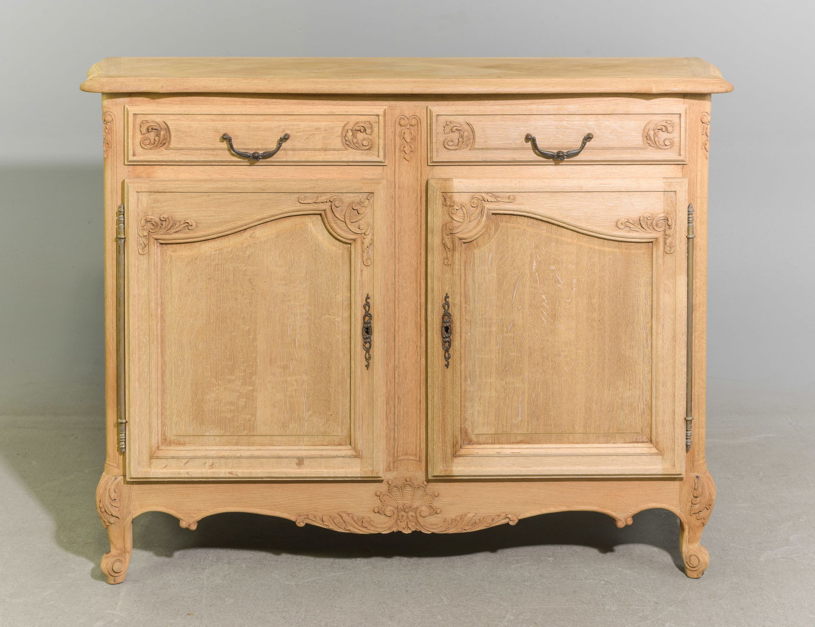 Louis XV Style Bleached Oak Buffet / Sideboard (1 of 6)