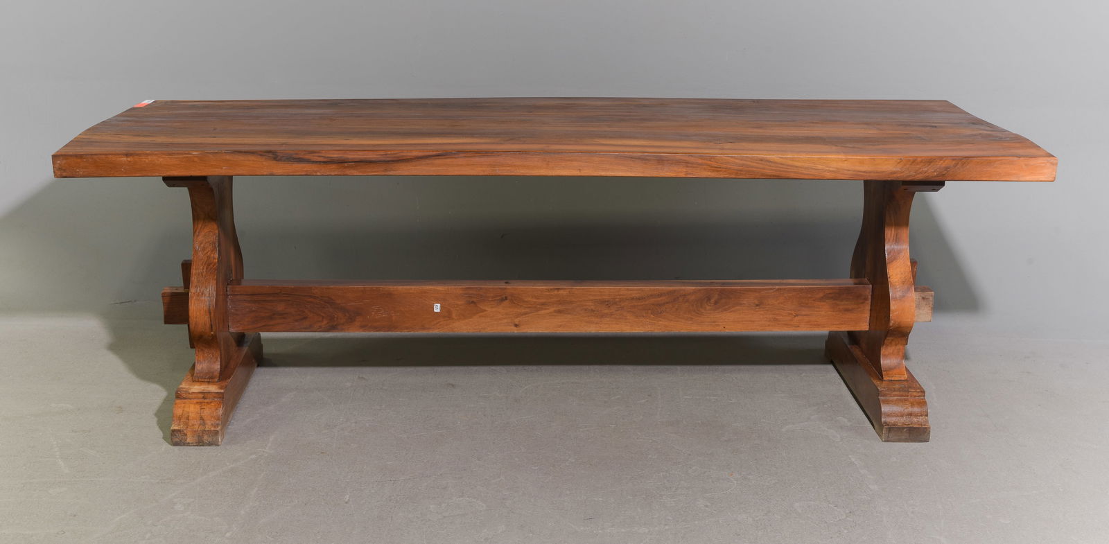 French Walnut Trestle Base Monastery Table (1 of 4)