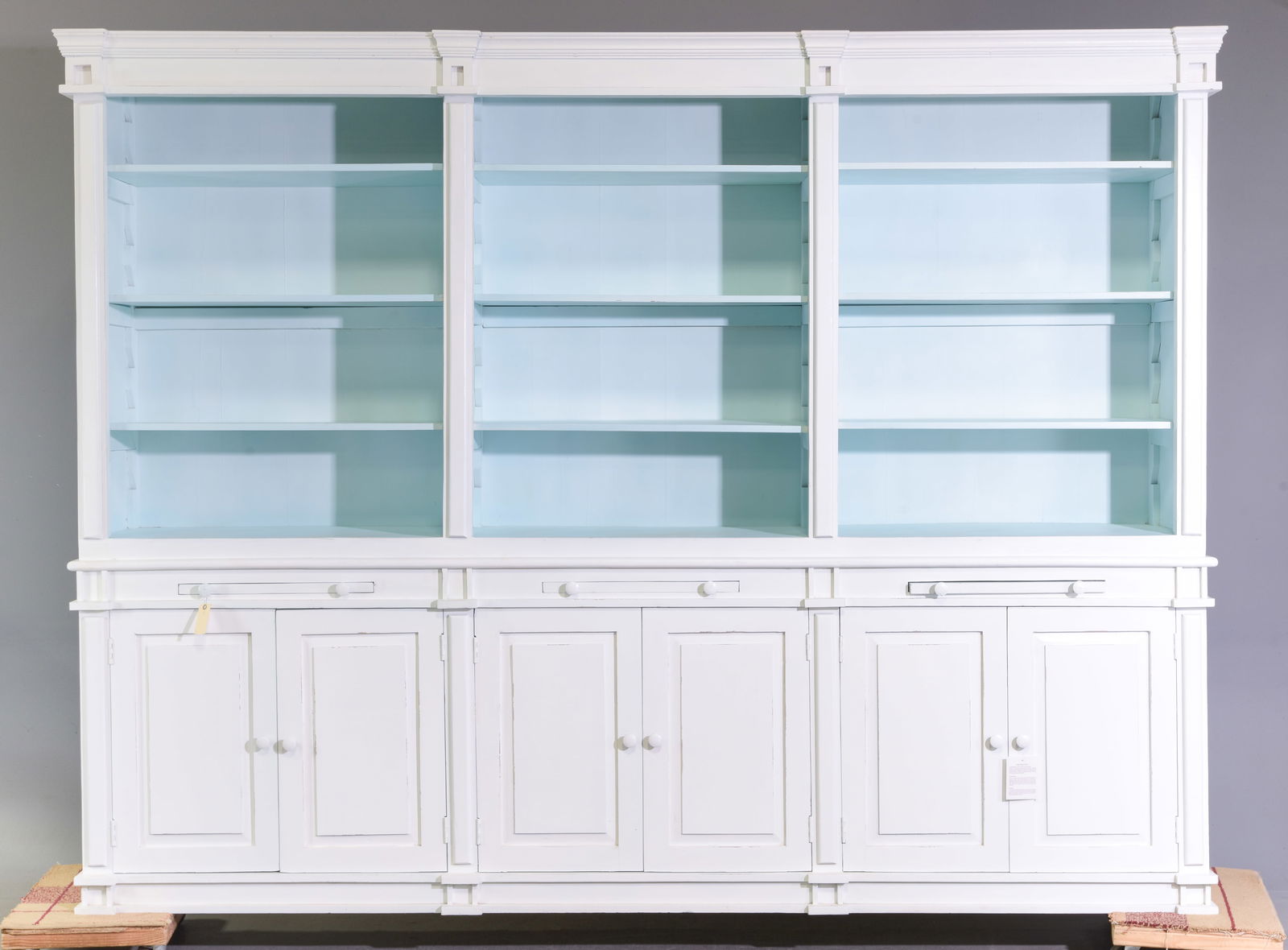 European Style Monumental Painted Bookcase (1 of 8)