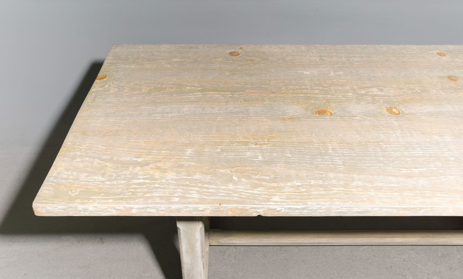 Rustic Painted Farmhouse Table - 2