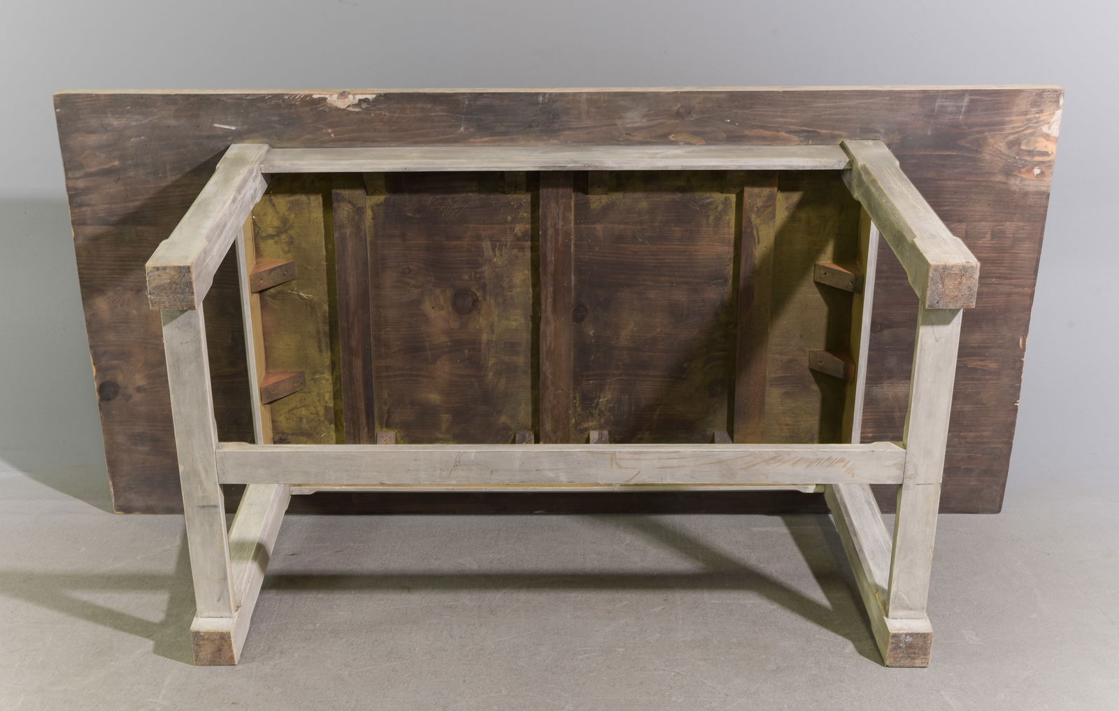 Rustic Painted Farmhouse Table - 5
