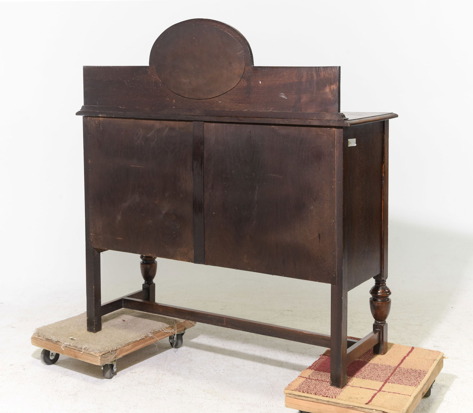 British Tudor Style Oak Buffet / Server - 4