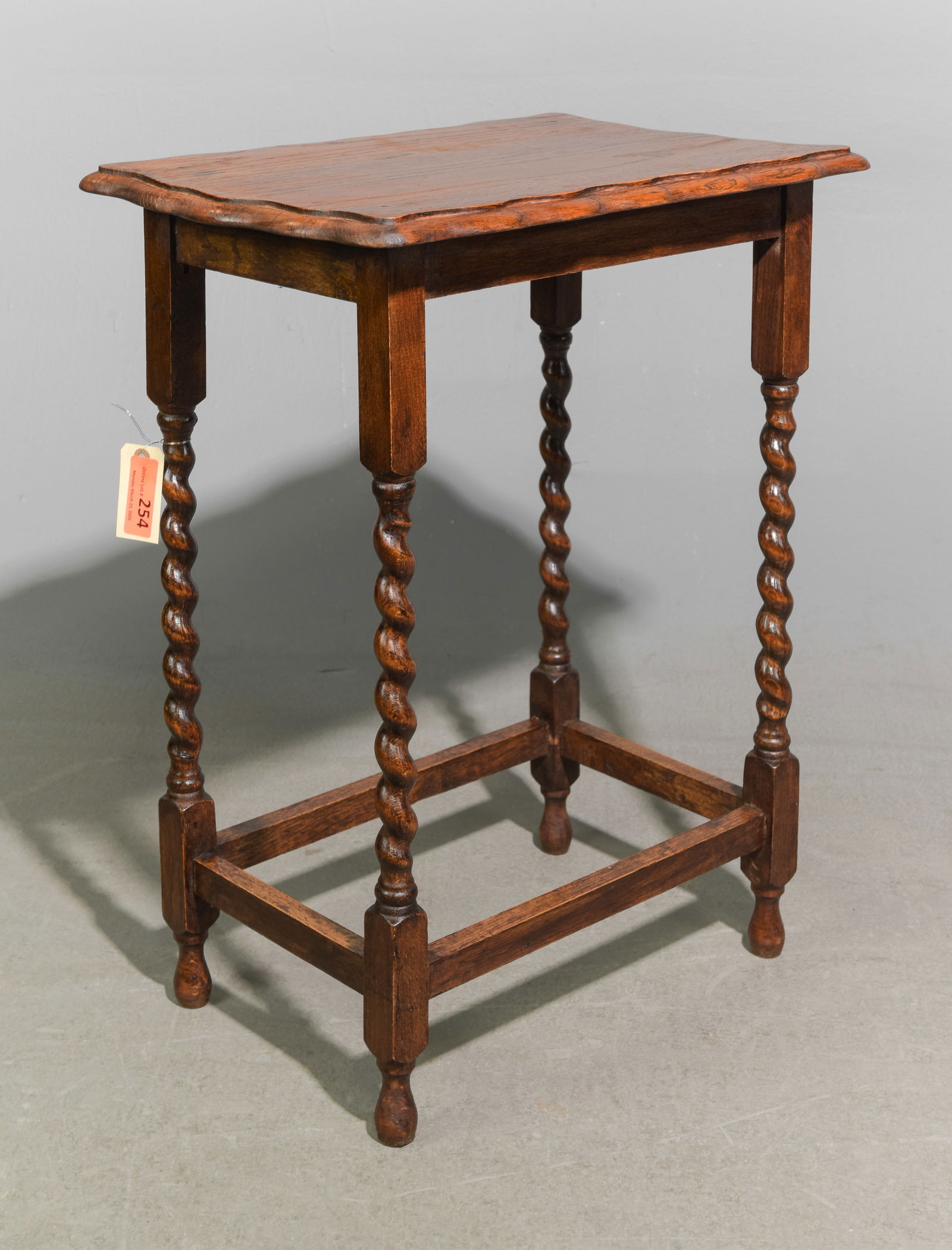 British Oak Barley Twist Occasional Table #2 (1 of 3)