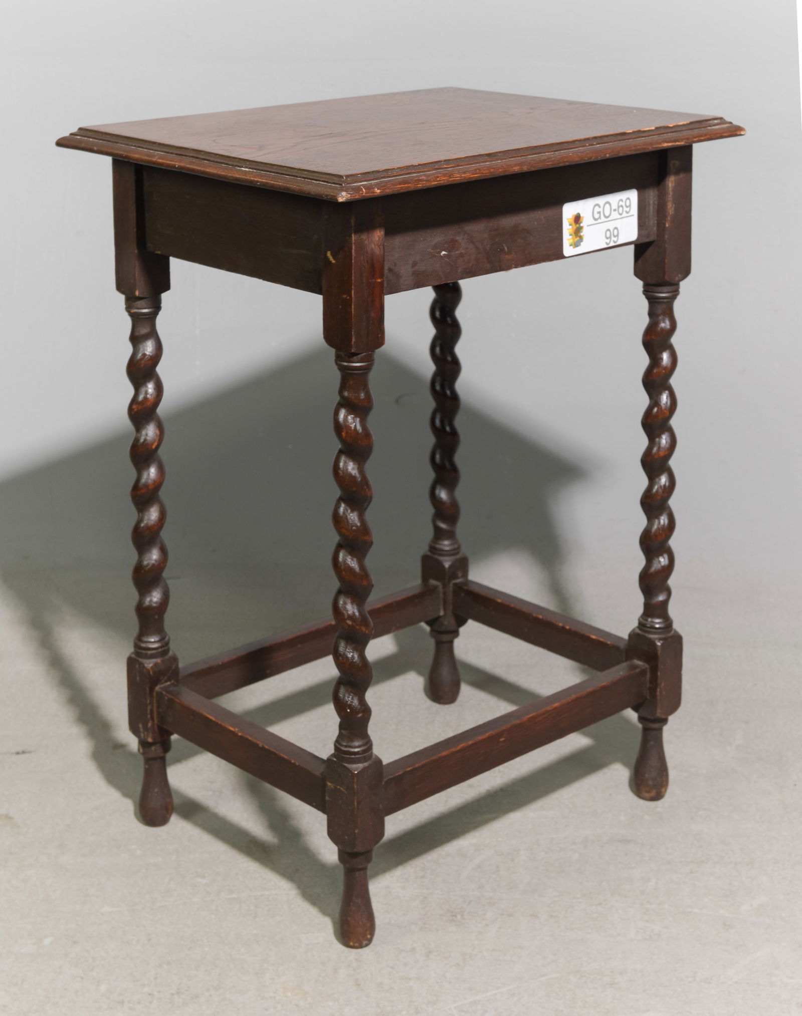 British Oak Barley Twist Occasional Table #3 (1 of 2)