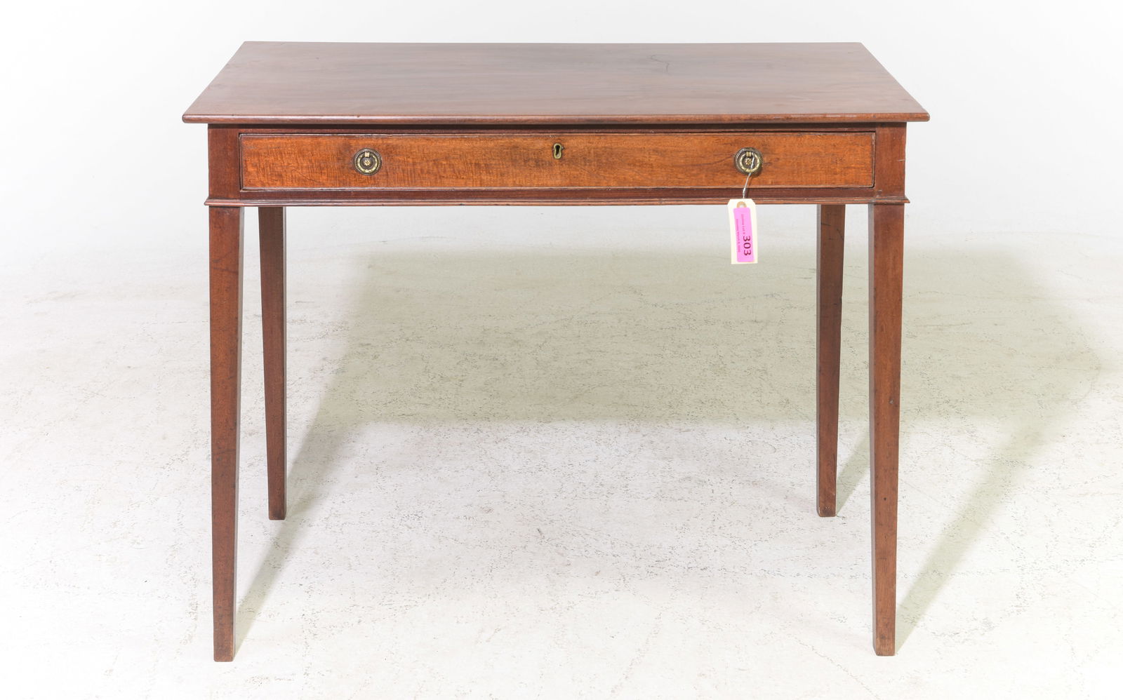 Georgian Style Mahogany Single Drawer Table (1 of 3)