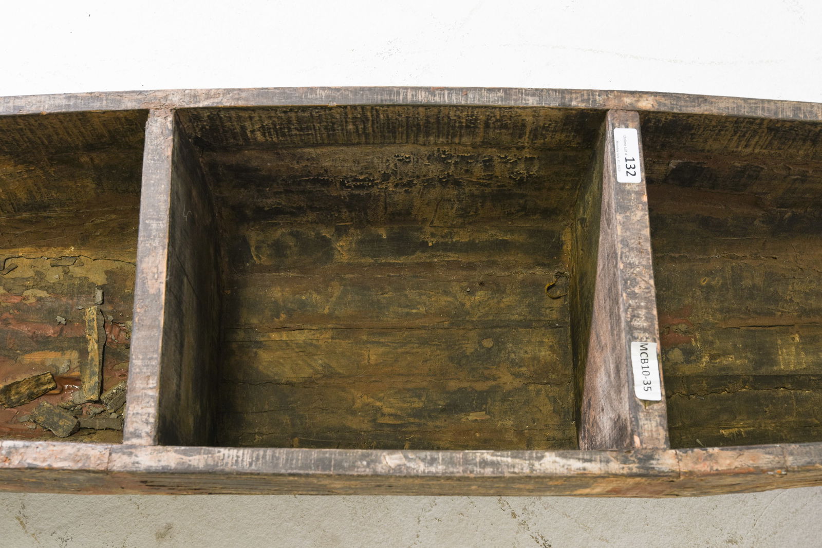 Large Painted Decorative Canoe - 2