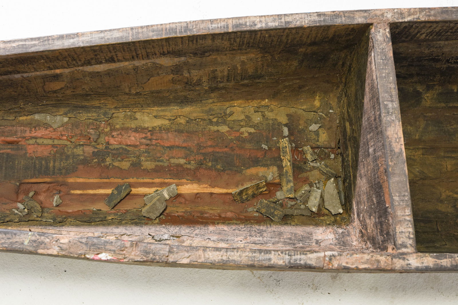 Large Painted Decorative Canoe - 3