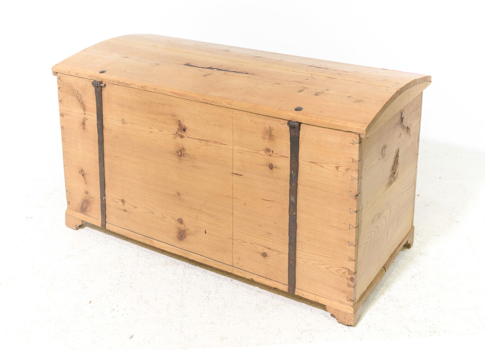 Large Dome Top Pine Trunk / Coffer - 5