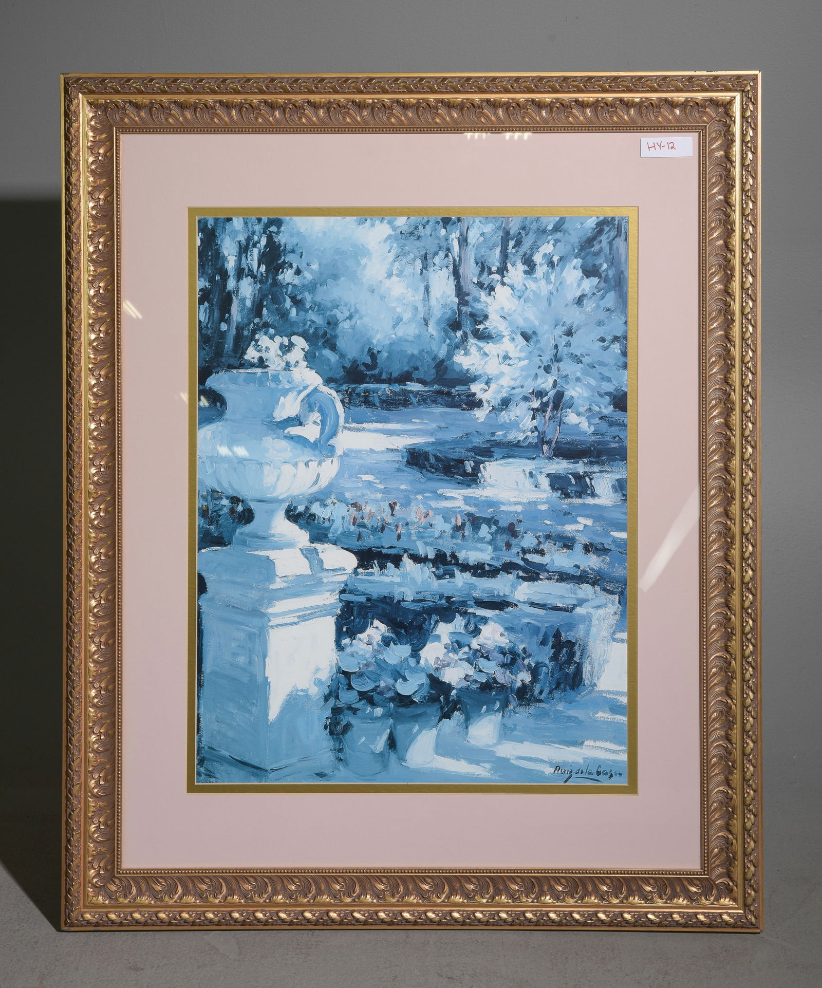 Gold Framed Large Signed Print - Pathway: Gold Framed Large Signed Print - Pathway - 43.5 in tall x 35.5 x 1.25