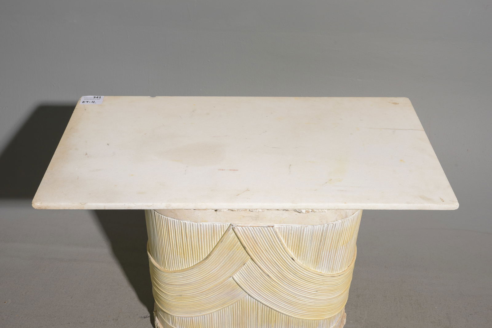 Post Modern Marble Top Hall Table / Console - 2