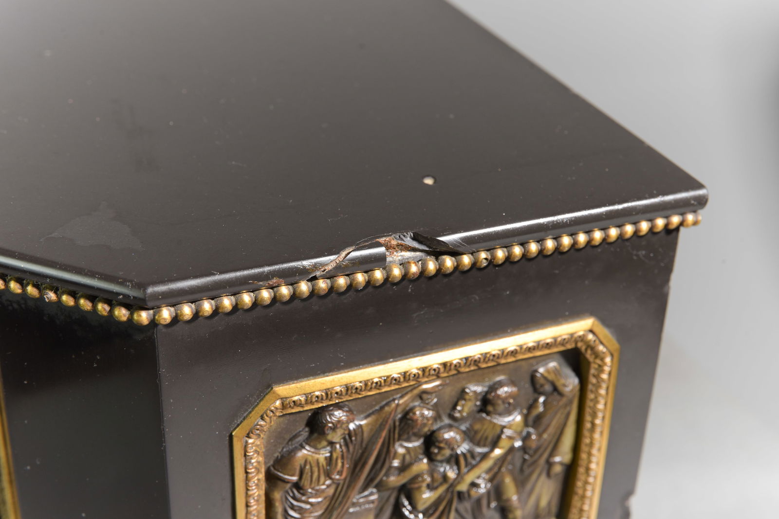 French Empire Style Marble Clock with Ormolu - 7