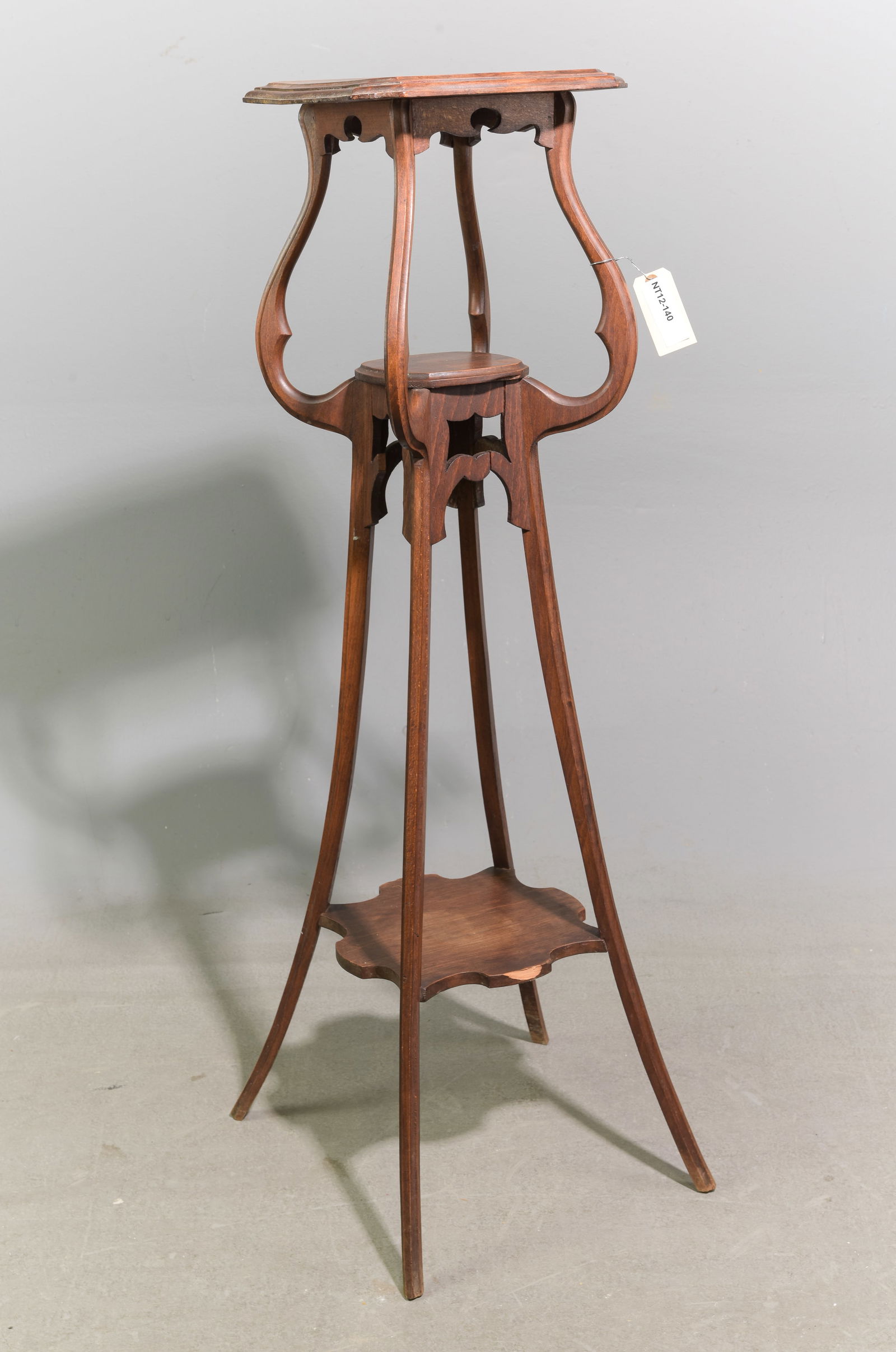 French Oak Plant Stand / Pedestal: French Oak Plant Stand / Pedestal - 46 in tall x 15.5 x 16.5