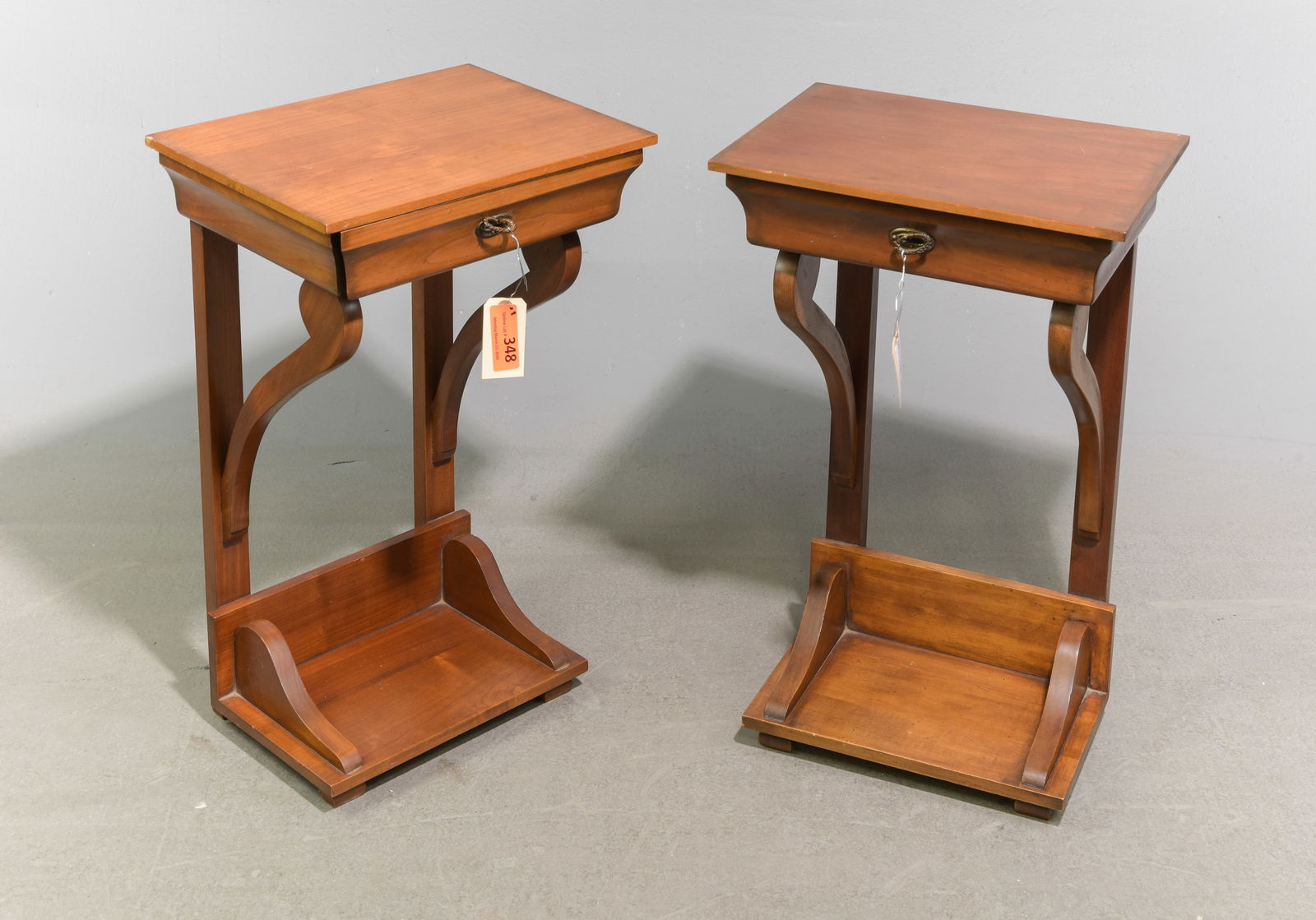 Louis Philippe Style Pair of Cherry Nightstands (1 of 4)
