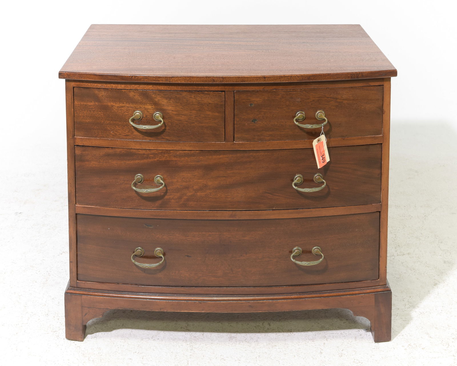 Georgian Style Mahogany Four Drawer Chest / Bedside (1 of 6)