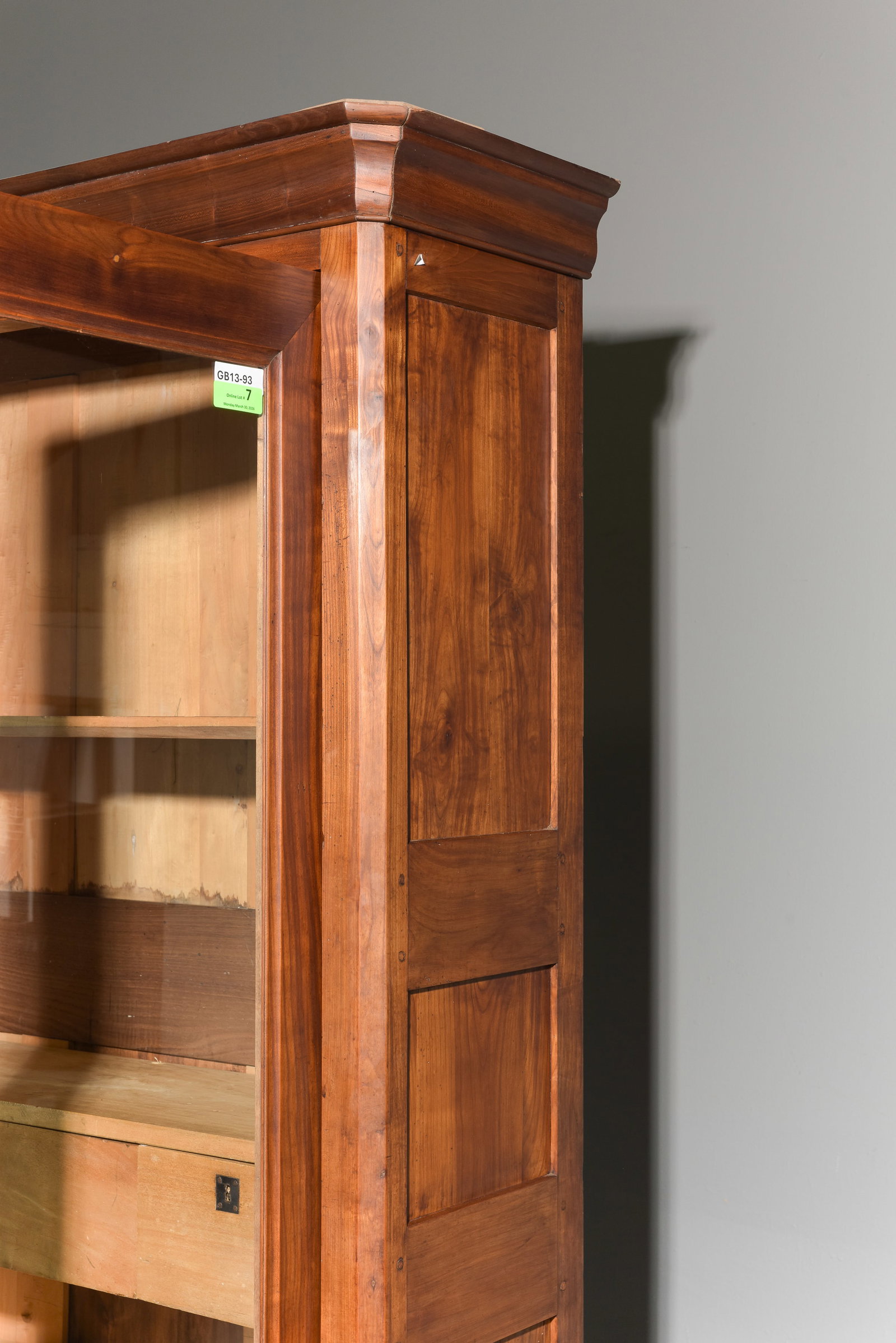 Louis Philippe Style Walnut Bookcase / Cupboard - 3