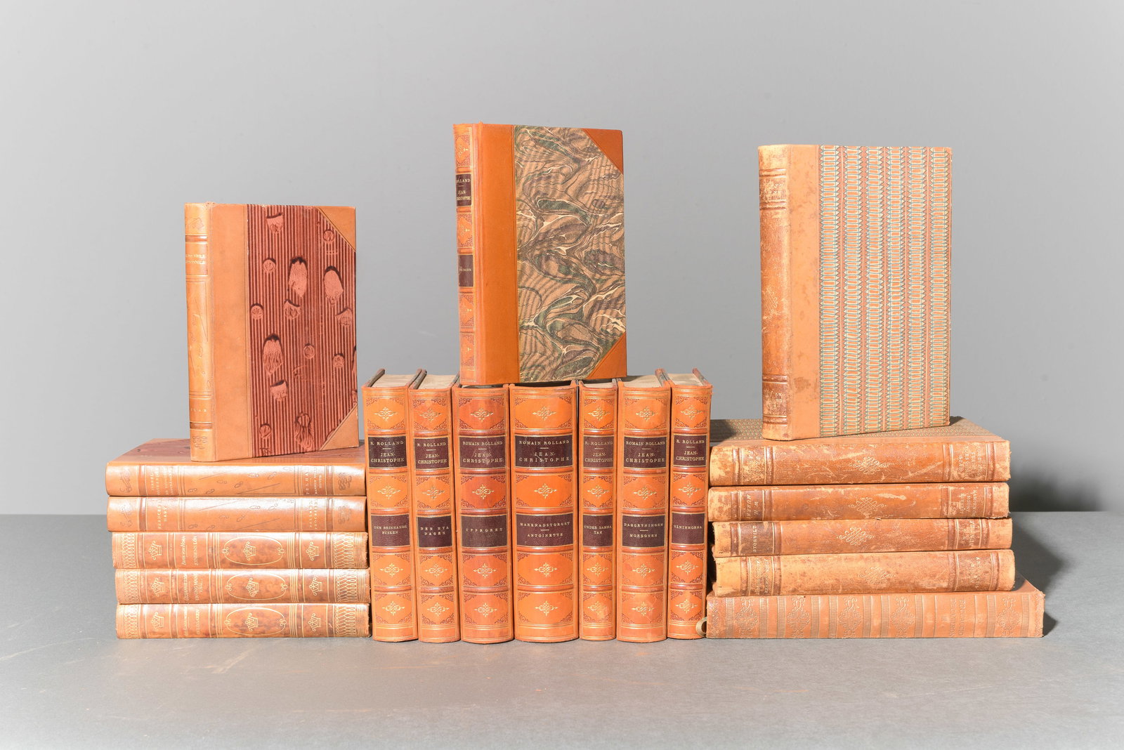 20 Assorted Leather Bound European Books #1 (1 of 7)
